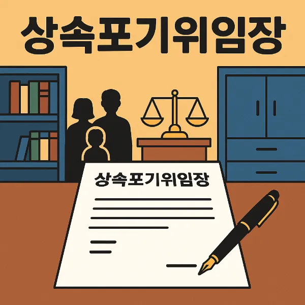 군산상속포기변호사, 상속포기위임장